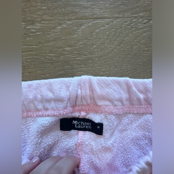 Michael Lauren Medium Pink Grey Stripped Bottom Leg Joggers. 💗⚡️ - Picture 4 of 4